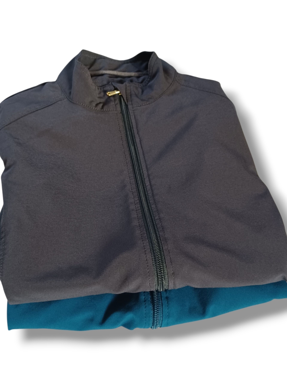 Cherokee Womens Scrub Jackets Tops Iflex Knit Warm Up Zip Front Stretch Size S